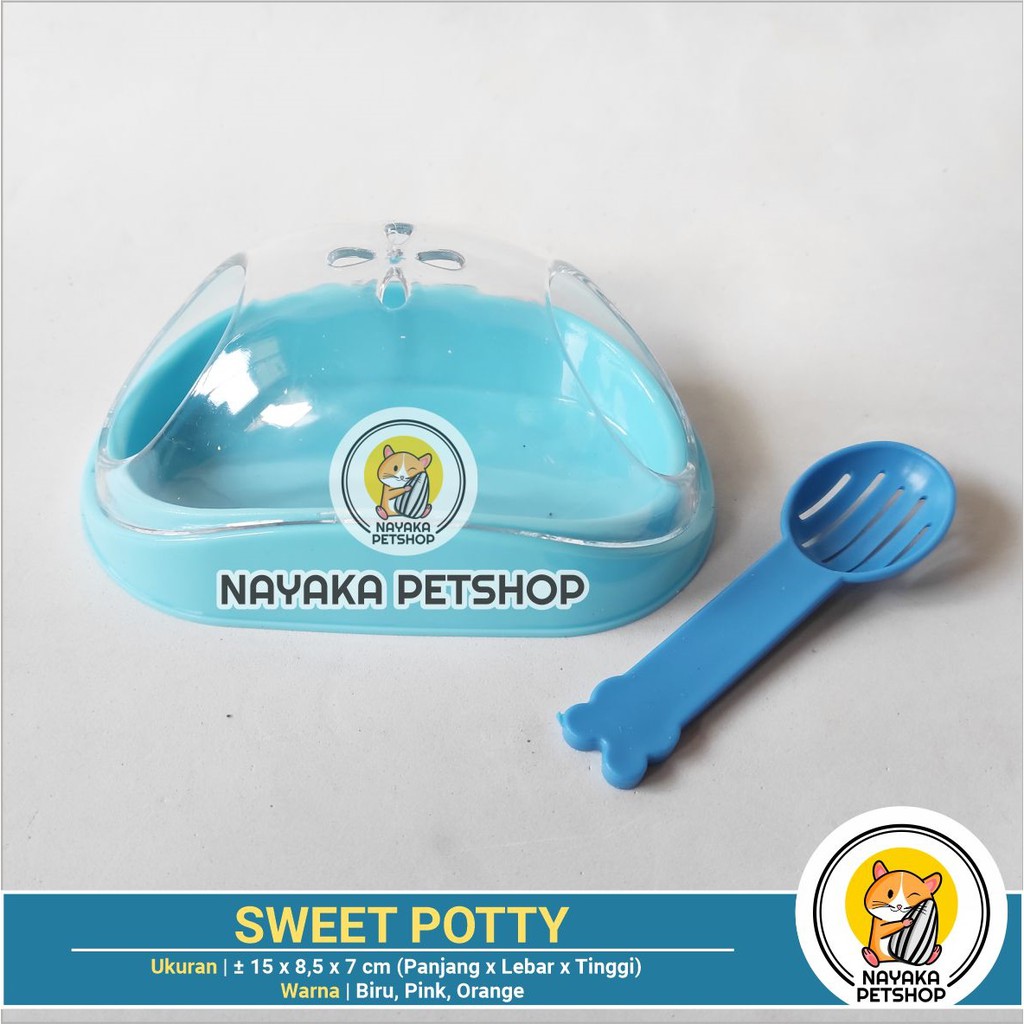 Sweet Potty Tempat Mandi Hamster Wadah Pasir Wangi