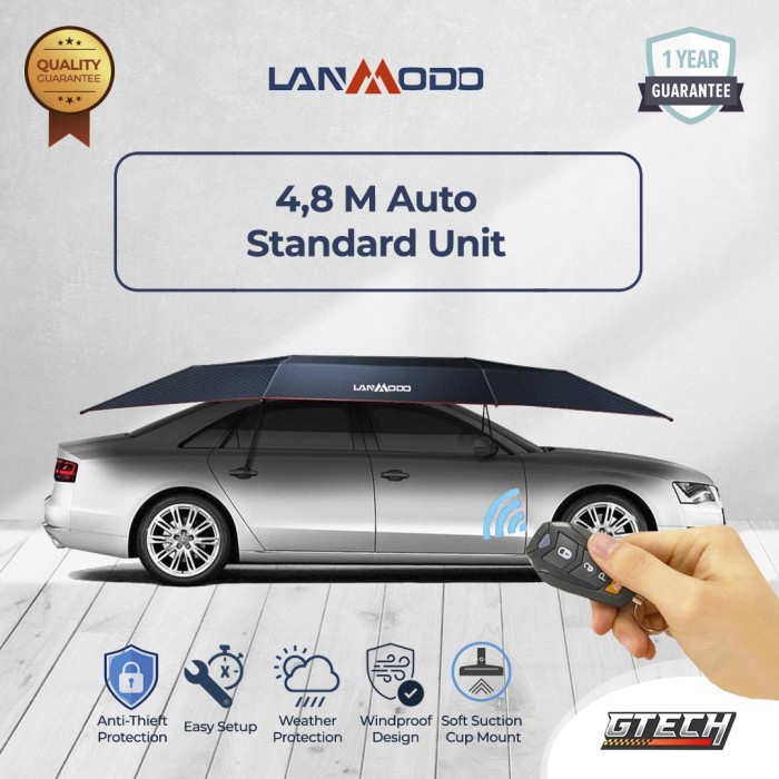 Lanmodo Auto 4.8m Navy/Biru Tenda Mobil Car Tent Original