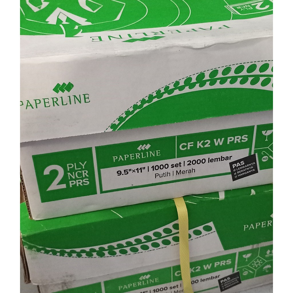 

Kertas Kwitansi Kasir Continuous Form NCR 2 ply. K2 PRS (kertas bagi 2).