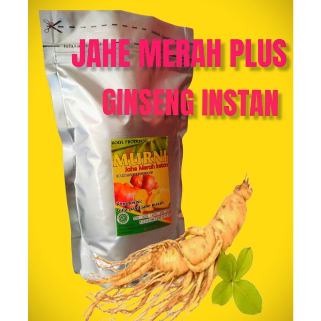 JAHE MERAH - PLUS GINSENG BUBUK/POWDER INSTAN 1 KG