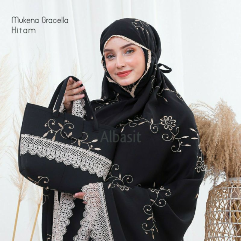 Mukena bordir dewasa gracella / Mukena dewasa terbaru / Mukena bordir mewah / Mukena bordir dewasa t