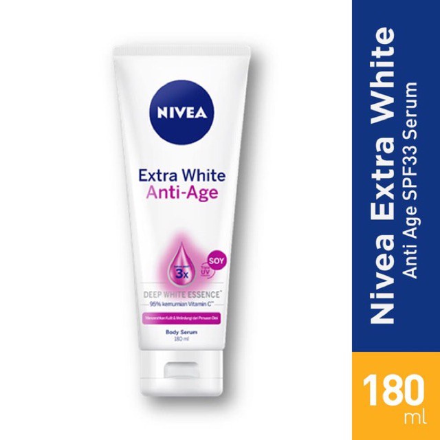 NIVEA Extra White Body Serum 180ml ANTI AGE