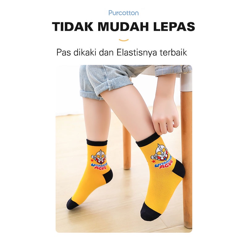 KAOS KAKI ANAK LAKI LAKI KARAKTER ULTRAMAN LUCU KOREA BAHAN TEBAL NYAMAN DIPAKAI IMPORT KKJ