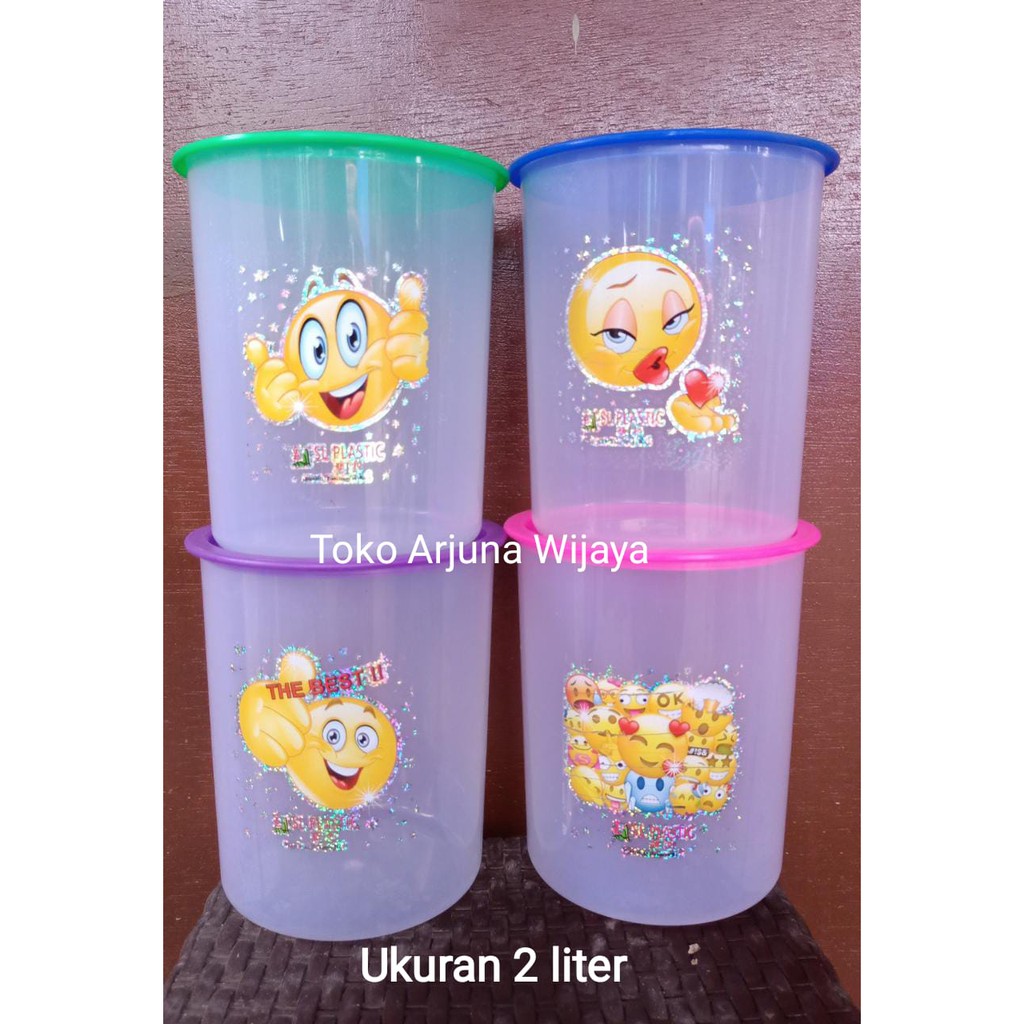 Toples Stiker bahan tebal ukuran 2 liter (warna acak) harga satuan +Bubblewrap