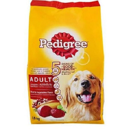 Pedigree Adult Beef &amp; Vegetables 1.5kg 1.5 kg Makanan Anjing 1,5kg