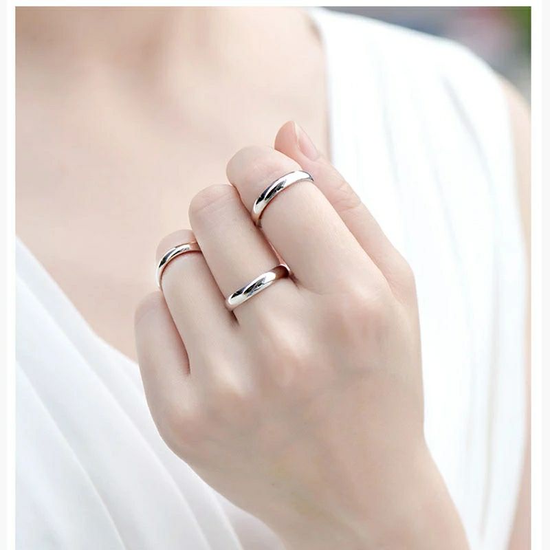 Cincin titanium silver keren dan simple