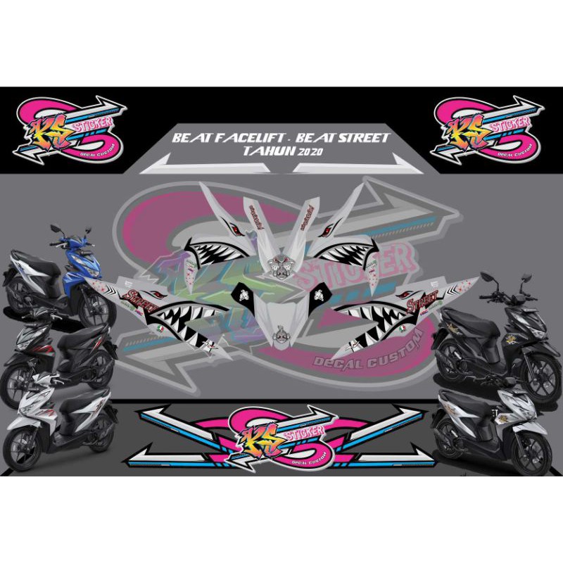 STICKER DECAL BEAT STREET 2020-2021 SILVER SHARK