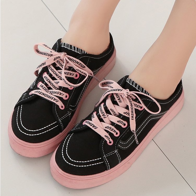 RYS - Fashion Tie Sepatu Sneakers Canvas Casual - Ori Import