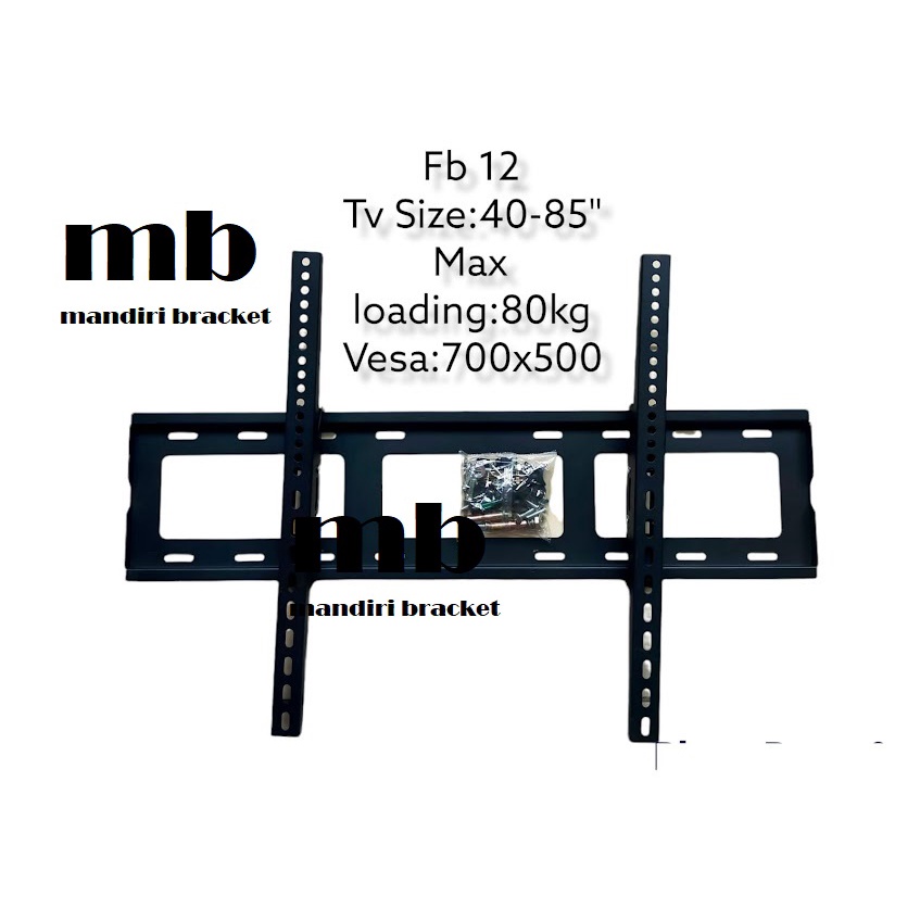 Bracket/Braket/Brecket TV Monitor LED 40"-85" fase fb-12 Size 40in-85in