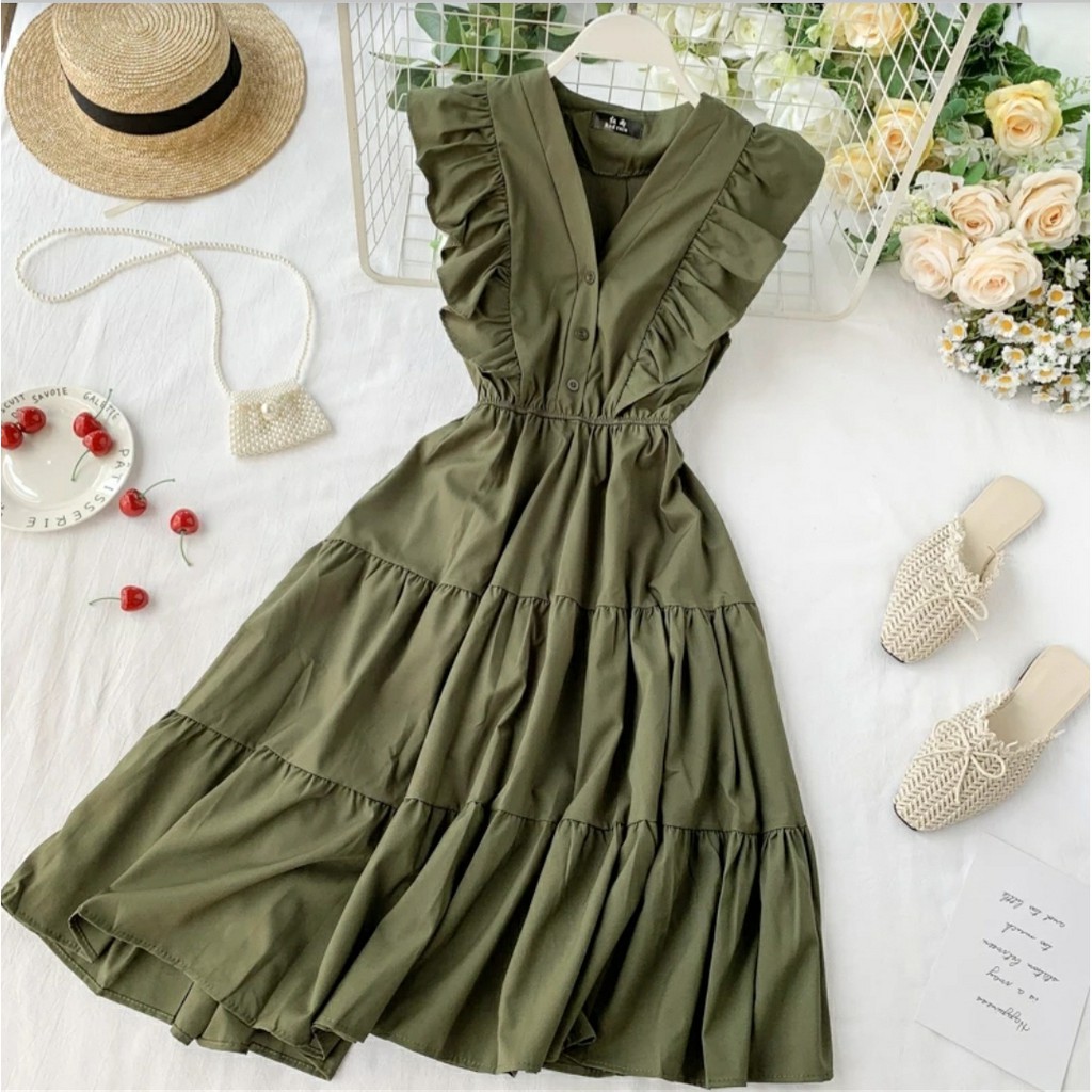 *[NSFK] Dress Korea / Dress Wanita Terbaru / Dress Casual / Dress Wanita Casual