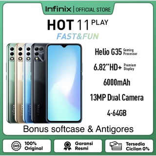 Infinix Hot 11 play 4/64GB & 3/32GB Garansi Resmi