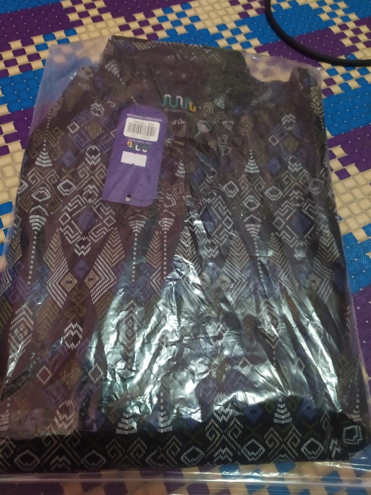 Kemeja Batik Pria Lengan Panjang Exclusive Kemeja Batik Cowok Kerja Kantoran Batik Stretch 1014