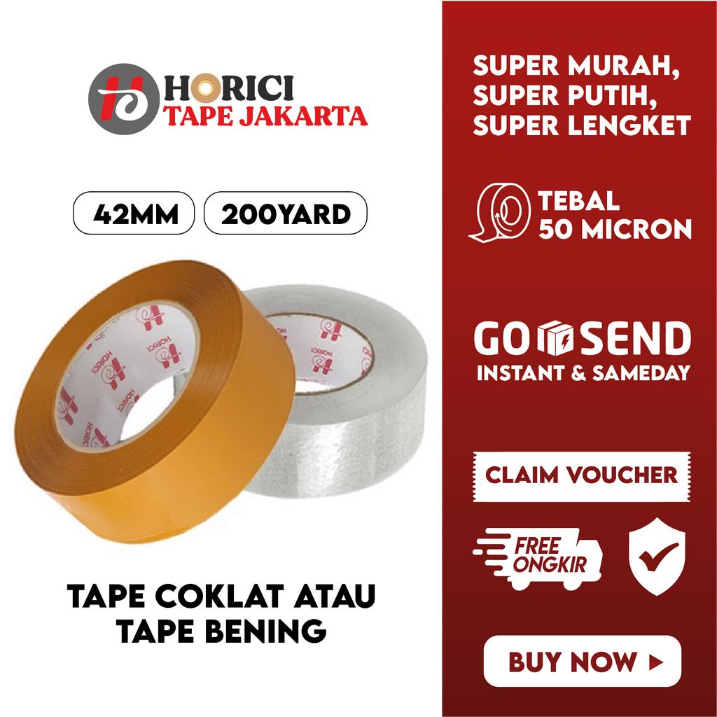 

HORICI LAKBAN BENING / COKLAT 2" INCH 42MM x 200 Yard ISOLASI TAPE