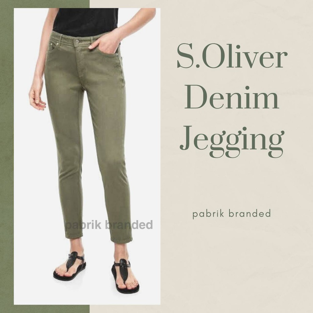 Pabrik Branded s. oliver denim jegging celana jeans wanita murah ecer grosir