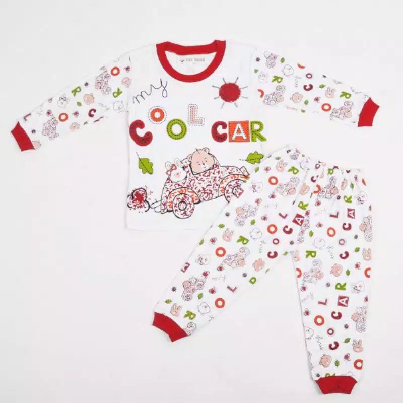 [3.3 Bundle Deals] SETELAN BAJU ANAK PEREMPUAN 2 3 TAHUN MOTIF CAR AND I LOVE FRIENS