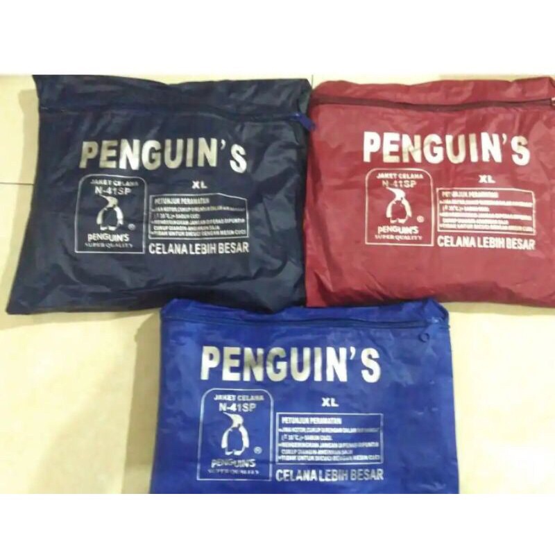 PENGUINS JAS HUJAN SETELAN JAKET CELANA PENGUINS N41SP / N 41 SP Jas Hujan Penguins BAHAN ParasIt N-41SP Jaket Celana