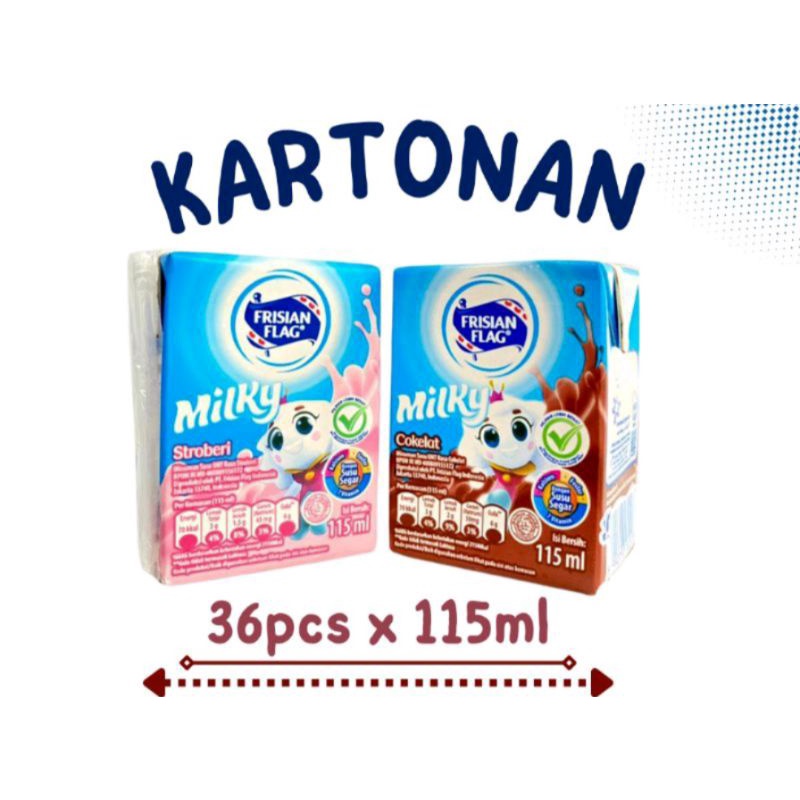 SUSU UHT FRISIAN FLAG 115ML(1 DUS isi 36)