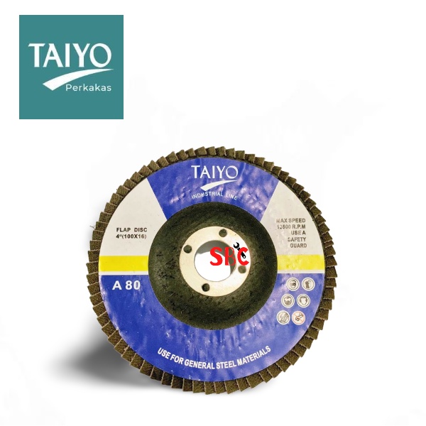 TAIYO Amplas Susun Flap Disc 4" 80 A80