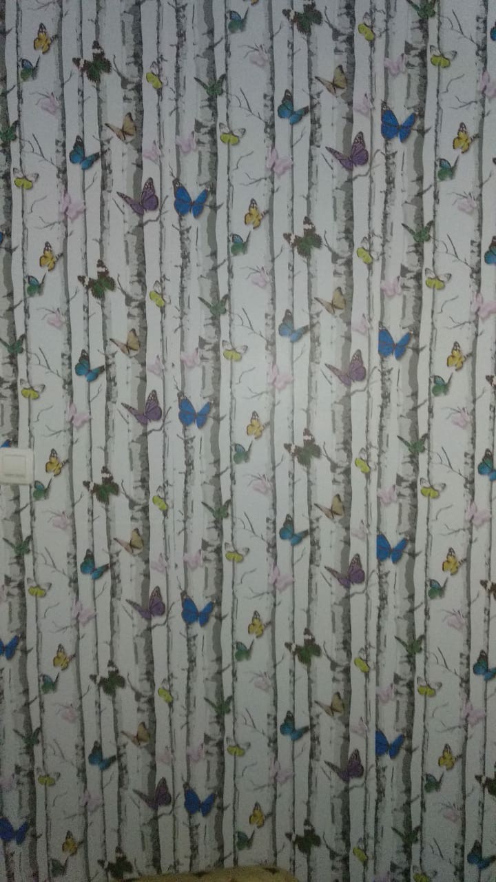 Wallpaper Kupu Kupu 10 M X 45 Cm [ Cy 1053 ]