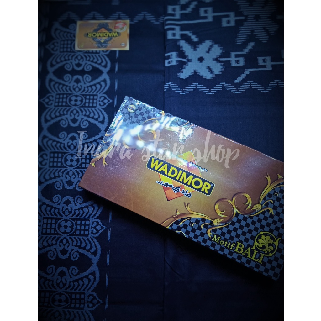 SARUNG WADIMOR MOTIF BALI BLACK EDITION PRIA//WADIMOR MOTIF BALI//WADIMOR BATIK POLOS