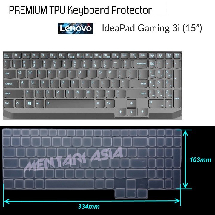 Keyboard Protector Lenovo Ideapad Gaming 3i - PREMIUM TPU CLEAR