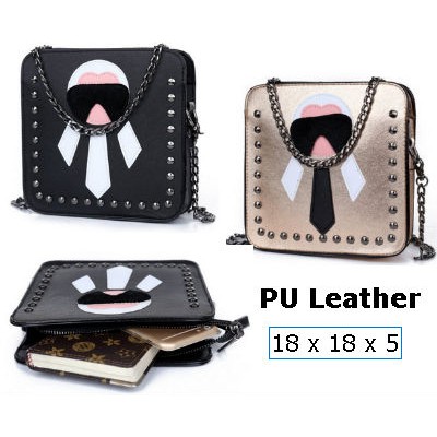 Tas Mini Fendi Studed Rantai IMPORT TI1005