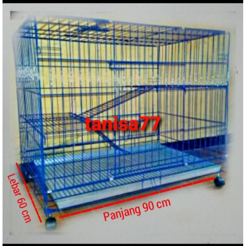 kandang kucing tingkat jumbo 90