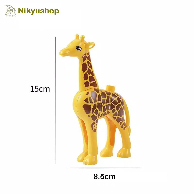 [Nikyushop] Mainan Balok Susun Minifigure Figur Hewan Jerapah Giraffe Animal Figure
