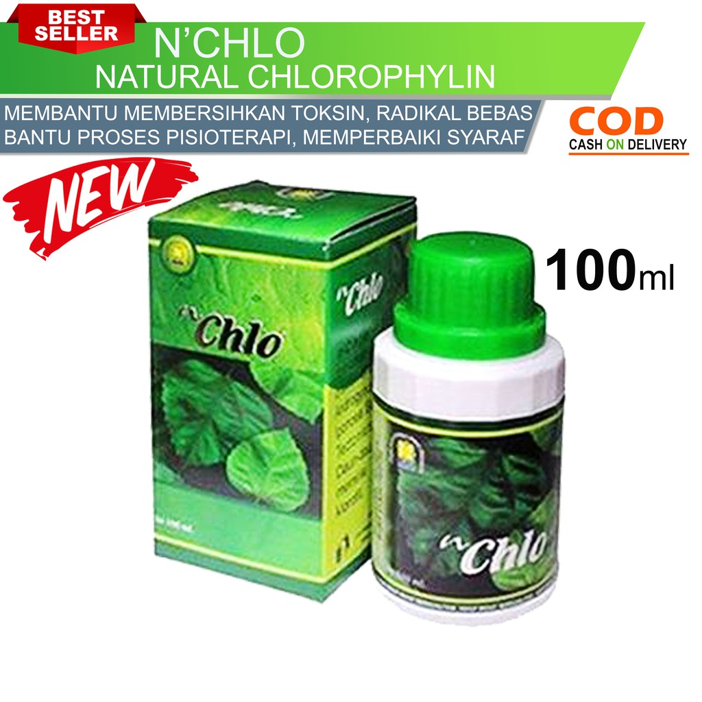 MBS - N,CHLO (Natural Chlorophylin) herbal Berhenti Meroko, Pembersih Racun Tubuh, Herbal Kanker