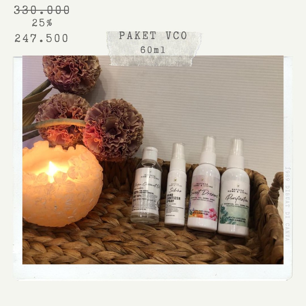 

Paket VCO / Virgin Coconut Oil byNAFEESA