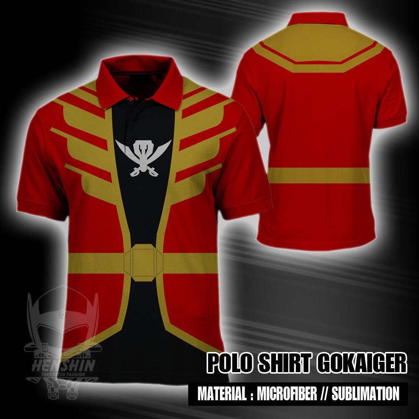 Polo Shirt Gokaiger Full Print