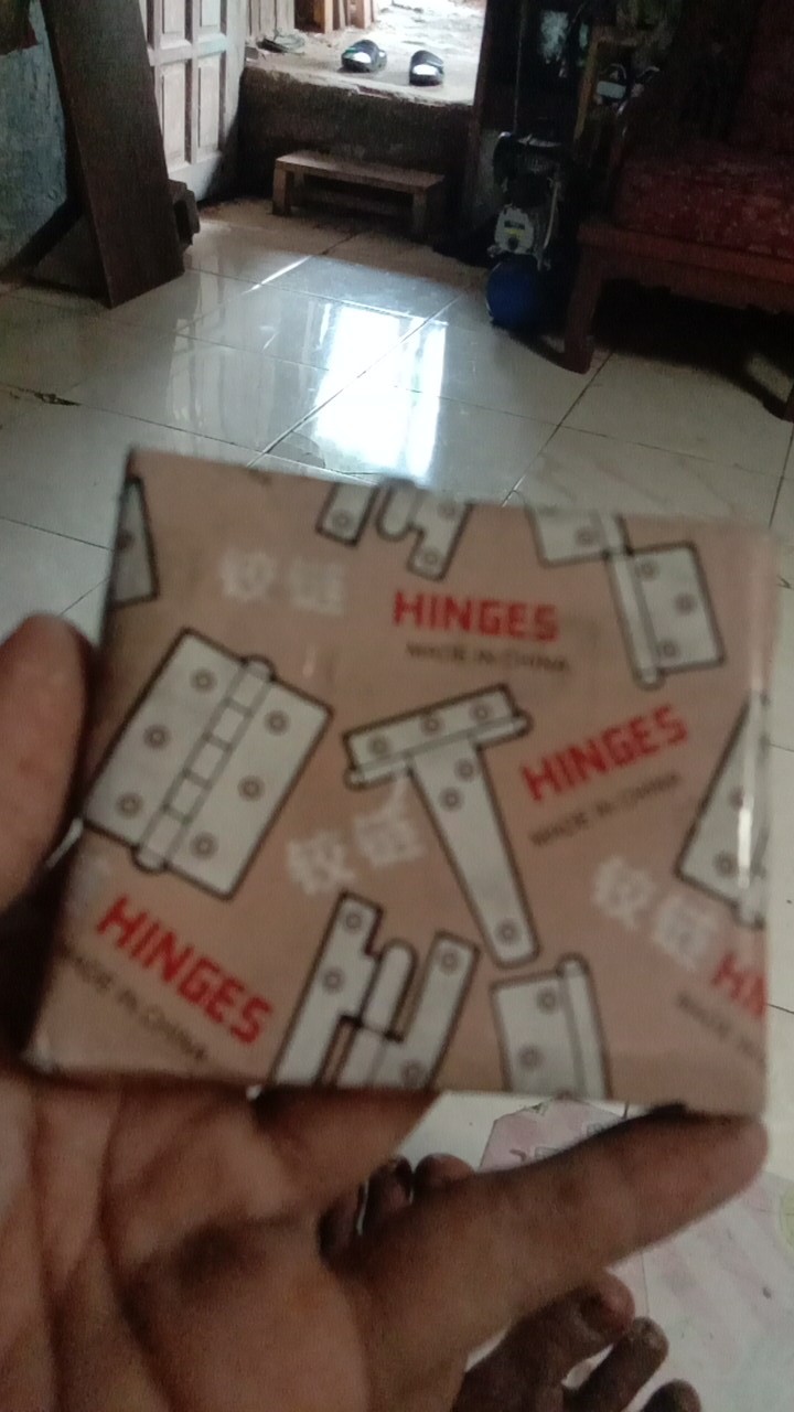 Engsel Tipis 3” 7.5 Cm Silver / Engsel Kupu 3 Inci 12 Pasang (24 Buah)