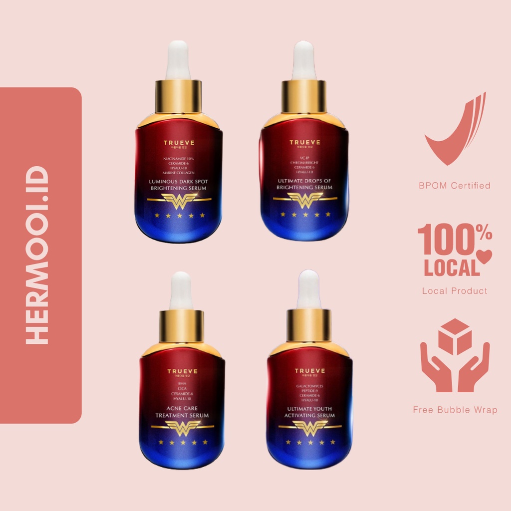 TRUEVE X WONDER WOMAN SERIES | Luminous Dark Spot Brightening Serum | Ultimate Drops of Brightening 