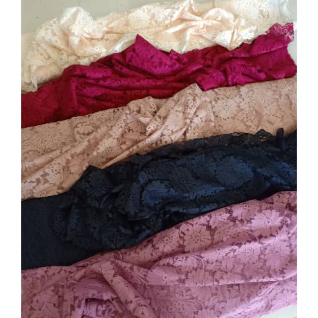 50cm Kain brokat bunga.brokat murah.brukat bunga.