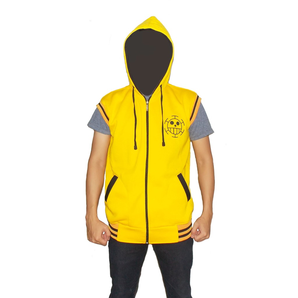 Rompi One Piece Trafalgar Law Kuning - Rompi Trafalgar Law - Rompi Hoodie Trafalgar - Jaket Onepiece