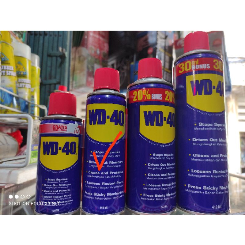 WD 40 191ML/ lubrican pelumas WD40 kemasan 191ML/cairan penghilang karat WD-40