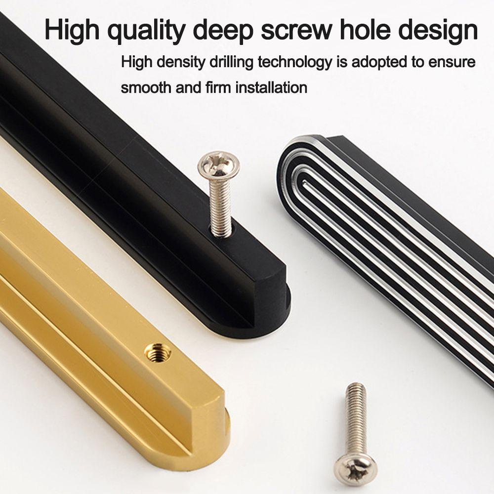 Suyo 2PCS handle / Tarikan Pintu Lemari / Laci Bahan Aluminum Alloy Untuk Dekorasi Rumah