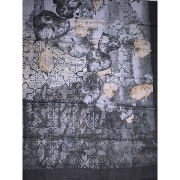 SEGIEMPAT VOALDENAY KW PREMIUM / HIJAB JILBAB SQUARE VOAL MOTIF LASER CUT-Motif 17