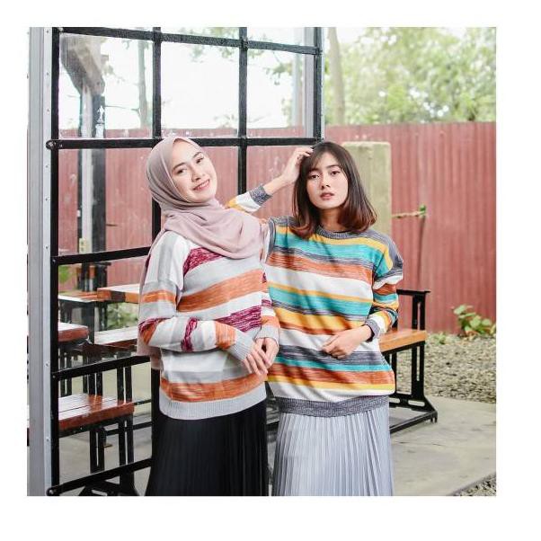  KODE GF6004 Sweater rajut  murah LOVATA KNITE sweater 