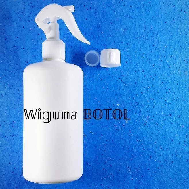 Botol Spray Trigger 500 ML HDPE PUTIH + Tutup uLir Luar Dalam - model burung