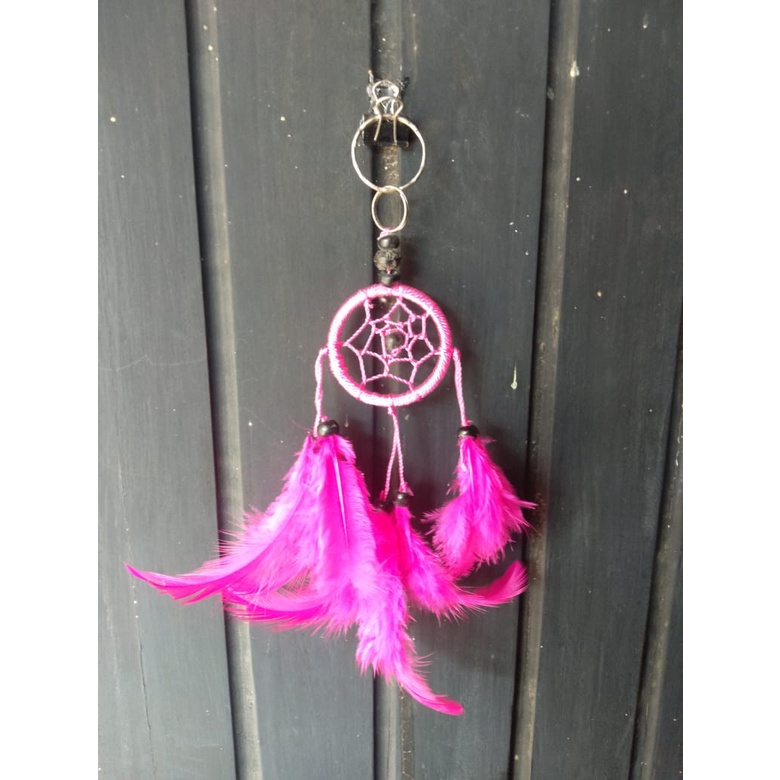 DREAM CATCHER MINI MURAH WARNA PINK FUSCHIA