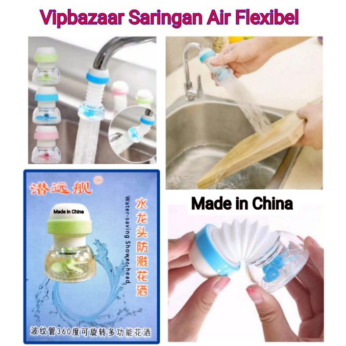 Flexible Saringan Air Baling Baling Anti Splash + Klem