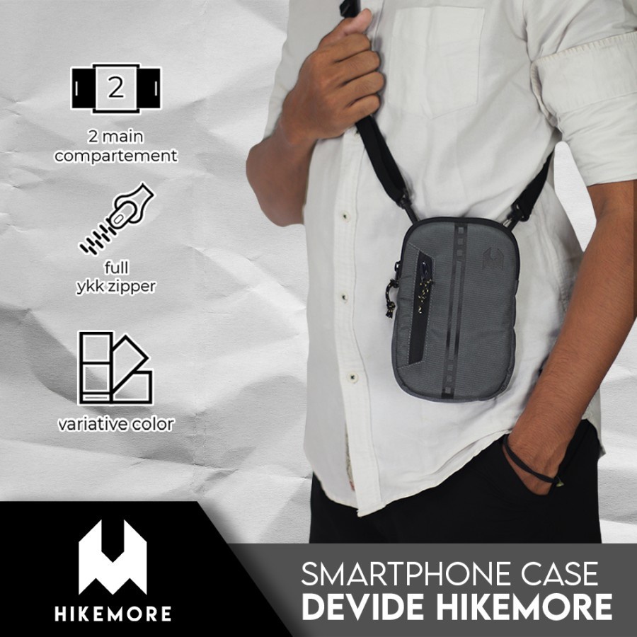 Hikemore Smartphone Case Devide Tas Selempang Pouch HP Handphone Original