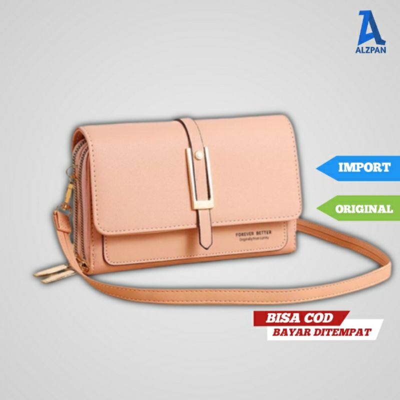 sling bag tas dompet hp touchable henpon hape wanita dan uang phone bag tas selempang slempang impor