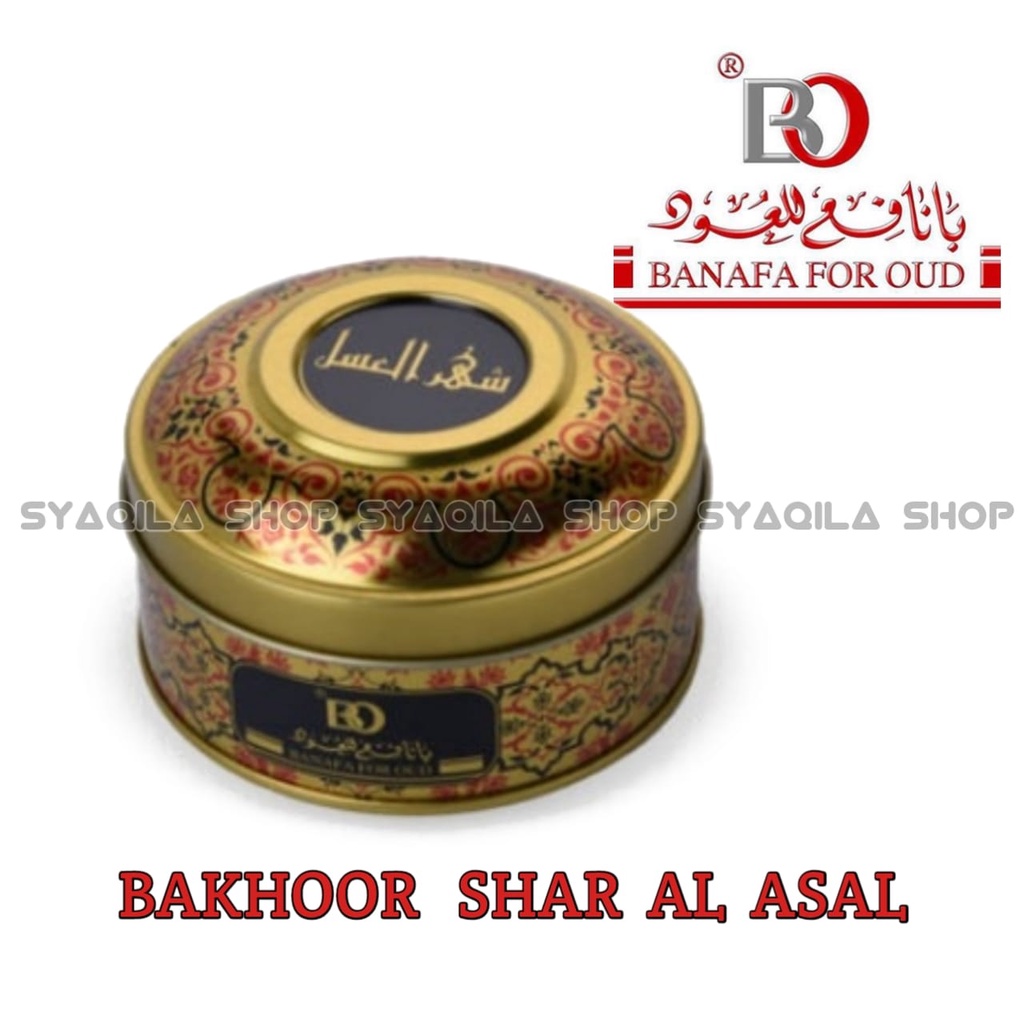 Bakhoor Shar AL Asal Banafa for Oud Shar Al Asal Buhur Shahrul Asal Gahru Arab Asli Dupa Kemenyan Arab Original 100 Gram