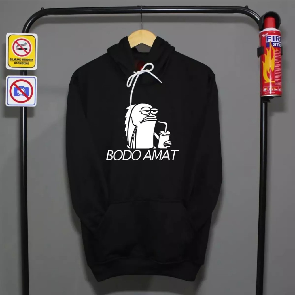 BODO AMAT HOODIE JUMPER UNISEX - HOODIE HALUS TEBAL TERLARIS