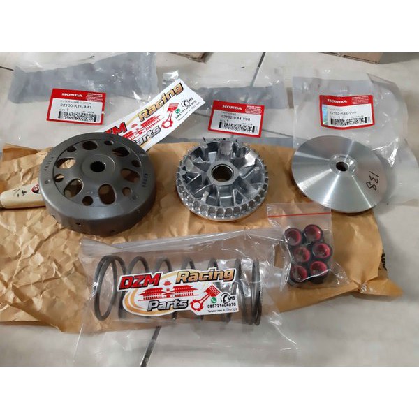 paket Pulley CVT Rumah Roller DZM Racing Beat Esp Beat Pop New Scoopy Esp Modifikasi bukan tdr cld