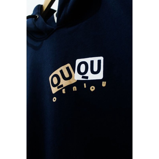 Hoodie oversize unisex original OENIQU motif UNIQ NAVY