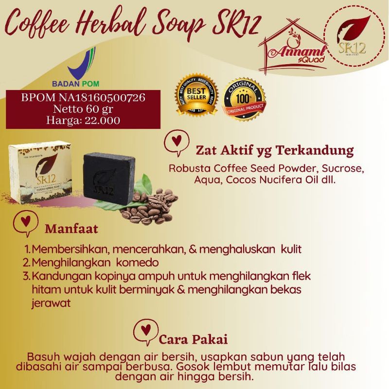 

Coffee Herbal Soap
