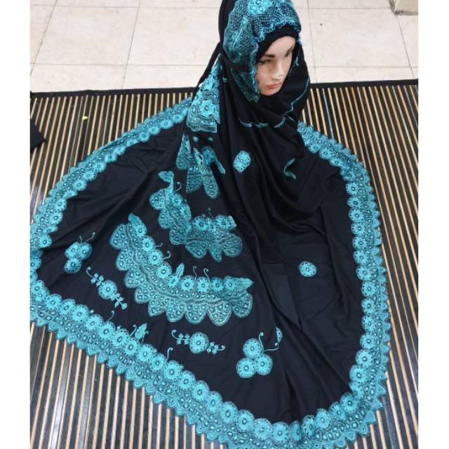 mukena bordiran kerancang  padang  bkt